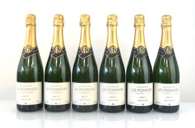 Lot 301 - 6 bottles of Les Pionniers Brut NV Champagne...