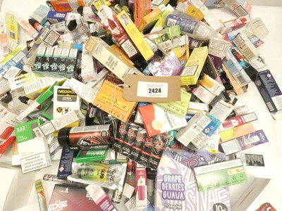 Lot 2424 - Quantity of mixed vape liquid flavours / salts...