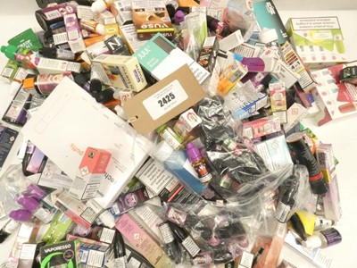 Lot 2425 - Quantity of mixed vape liquid flavours / salts...