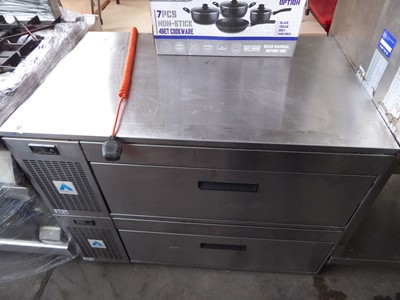 Lot 616 - 110cm Adande VCS twin-drawer refrigerated unit