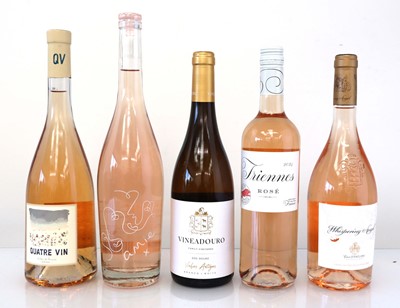 Lot 359 - 5 bottles Rose/White, 1x Sacha Lichine Caves D'...
