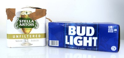 Lot 451 - 2 packs, 1x Bud Light 18 cans beer 3.4% 44cl &...