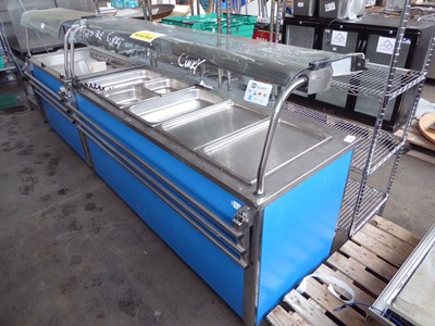 Lot 651 - 181cm electric mobile serving unit with Bain...