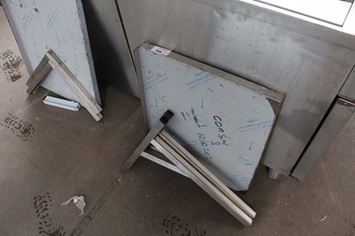Lot 503 - 60cm stainless steel wall mount shelf with...