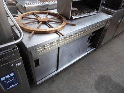 Lot 715 - 150cm gas Moffat stainless steel hot cupboard...