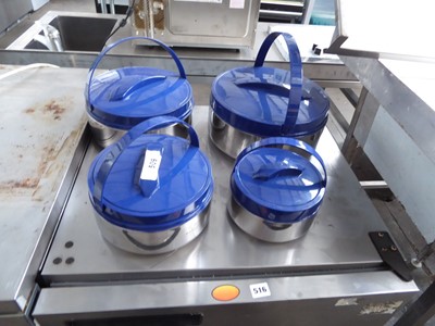 Lot 509 - Set of 4 Basoo lunchbox food containers with lids