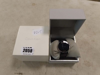 Lot 2058 - Calvin Klein digital watch model K5B23T boxed