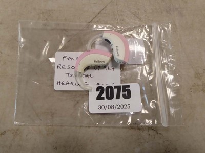 Lot 2075 - A pair of Resound UP967 Digital hearing aids