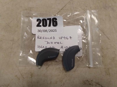 Lot 2076 - A pair of Resound UP967 Digital hearing aids