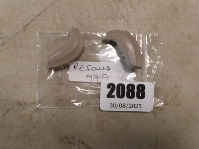 Lot 2088 - A pair of Resound UP977 Digital hearing aids