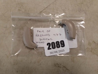 Lot 2089 - A pair of Resound UP977 Digital hearing aids