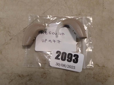 Lot 2093 - A pair of Resound UP977 Digital hearing aids