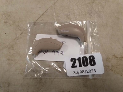 Lot 2108 - A pair of Resound UP977 Digital hearing aids