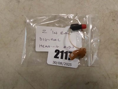 Lot 2117 - A pair of In-ear Digital hearing aids
