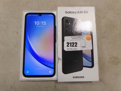 Lot 2122 - A boxed Samsung Galaxy A34 5G 6GB RAM 128GB...