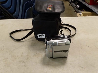 Lot 2125 - A JVC Mini DV digital video camera in a case