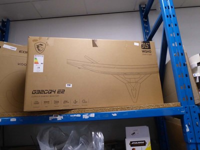 Lot 2167 - MSI G32CQ4E2 31.5" curved gaming monitor, boxed