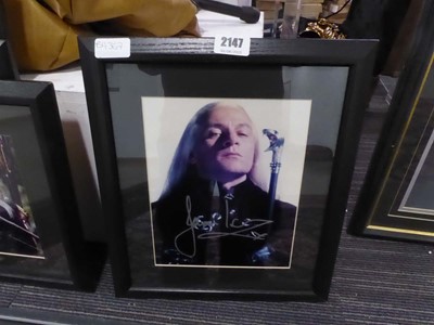 Lot 2147 - A signed framed photo of Jason Isaacs as...