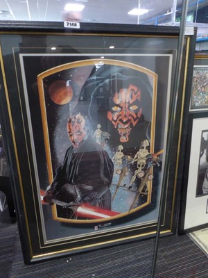 Lot 2148 - A framed signed photo with certificate of...