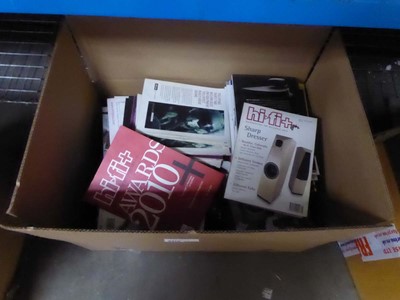 Lot 2178 - Box containing various hi-fi plus and other hi-...