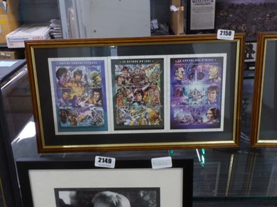 Lot 2150 - Two framed collections of French uncut Star...