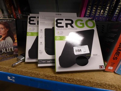 Lot 2184 - 3 boxed Ergo ergonomic mouse pads