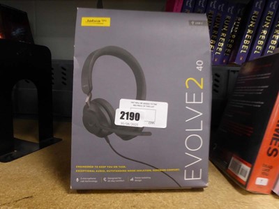 Lot 2190 - Boxed Jabra GN Evolve 240 headset
