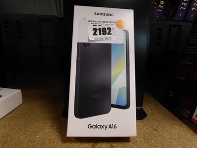 Lot 2192 - Samsung Galaxy A16 128GB Black with box and cable