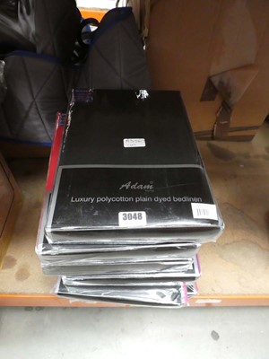Lot 3048 - Six luxury polycotton plain dyed bed linen