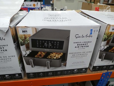 Lot 3071 - Dual basket air fryer