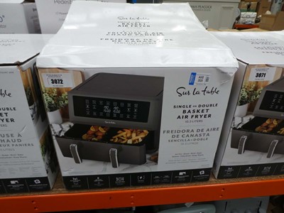 Lot 3072 - Dual basket air fryer