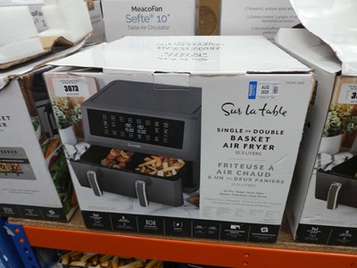 Lot 3073 - Dual basket air fryer