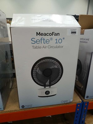 Lot 3086 - Meaco 10in table air circulator fan