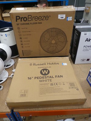 Lot 3103 - Pro Breeze 20inch floor fan, plus a Russell...