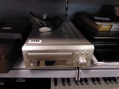 Lot 2245 - Denon CD receiver MDM30 with remote and power...