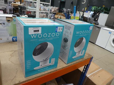 Lot 3089 - Two Woozoo desktop fans