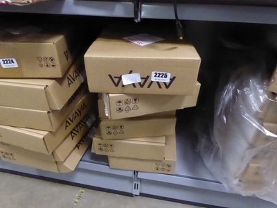 Lot 2225 - 5 Avaya E169 IP media stations, boxed along...