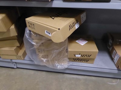 Lot 2226 - 6 Avaya E169 IP media stations and 2 Avaya phones