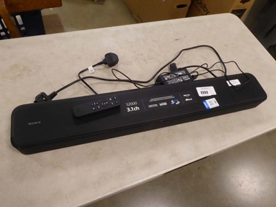 Lot 2252 - Sony HTS2000 sound bar with remote control