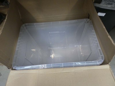 Lot 3224 - Box of disposable food containers, storage...