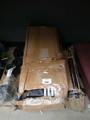 Lot 3249 - Adidas weight bench plus a fitness plate