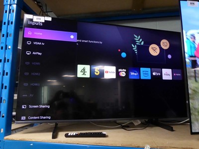 Lot 2274 - (R47 and B59) Hisense 50in TV model 50U6NQTUK...