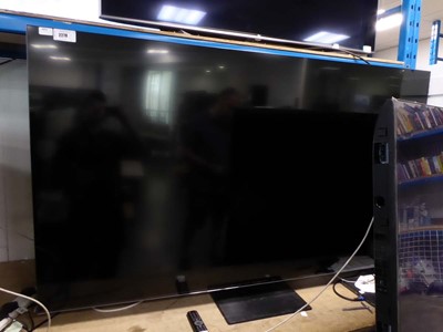 Lot 2278 - (R54) TCL 75in TV model 75Q9BK with stand and...