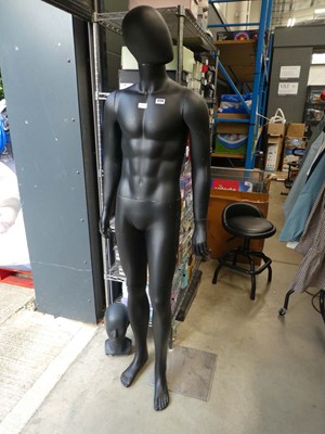 Lot 3259 - Full size male mannequin plus a head
