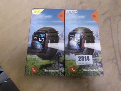 Lot 2314 - 2 boxed smart watches