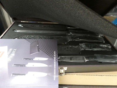 Lot 3144 - Five piece steel blade knife set
