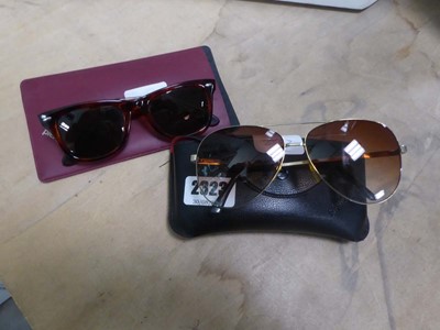 Lot 2323 - 2 pairs of sunglasses from Pierre Cardin