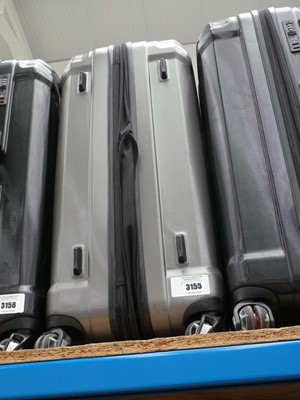 Lot 3155 - Two piece hard shelled Samsonite suitcase set