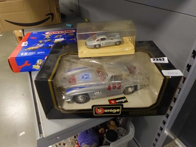 Lot 2392 - Burgo diecast Mercedes along with a Sorido...