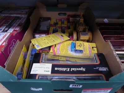 Lot 2441 - (D) A box containing various diecast vehicles...